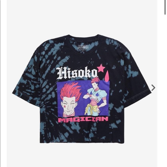 Hot Topic Tops - Hunter X Hunter Hisoka Magician Tie-Dye Girls Crop T-Shirt Hisoka Magician